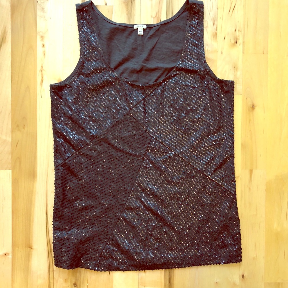 J.Crew tank w sequins